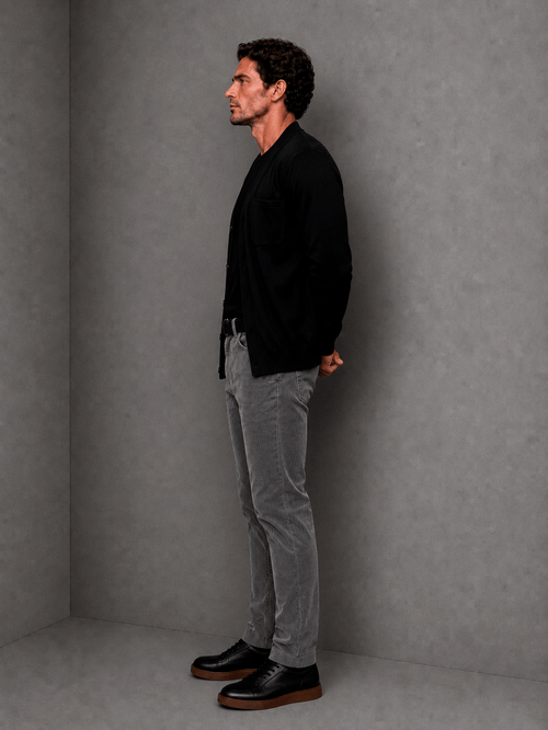 Pantalon Classic Corderoy Gris Hombre