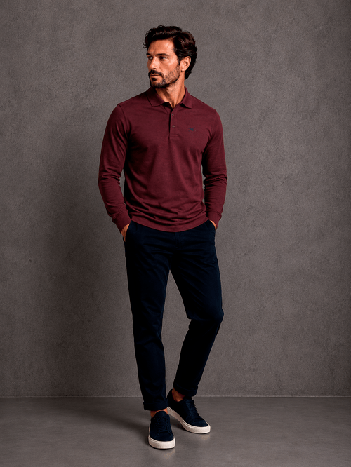 Polo Modelo Ml Pique Frisado Bordo Hombre