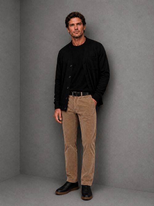 Pantalon Classic Corderoy Beige Hombre