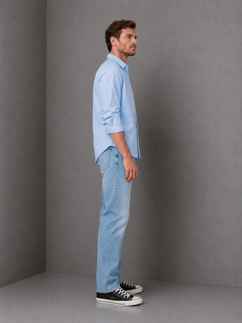 Denim Super Stone Wash Celeste Hombre