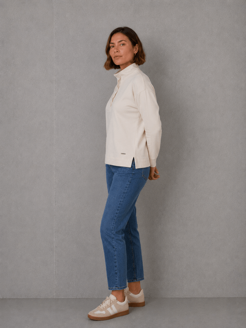 Buzo Dorotea Cuello Sam Beige Mujer