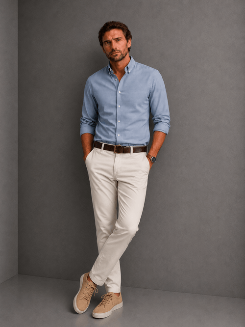 Pantalon Denver Regular Tiza Hombre