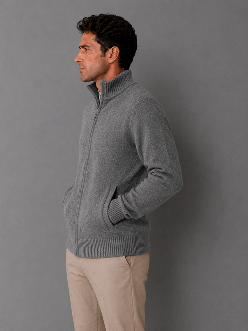 Campera Lambswool Gris